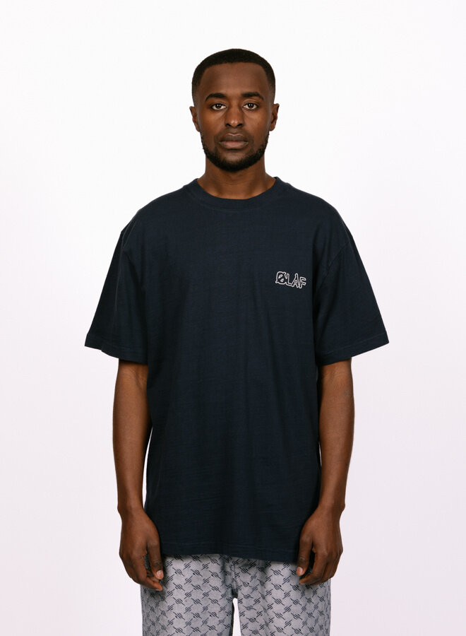 Olaf Husein Deep Sea Tee Navy - GRAIL