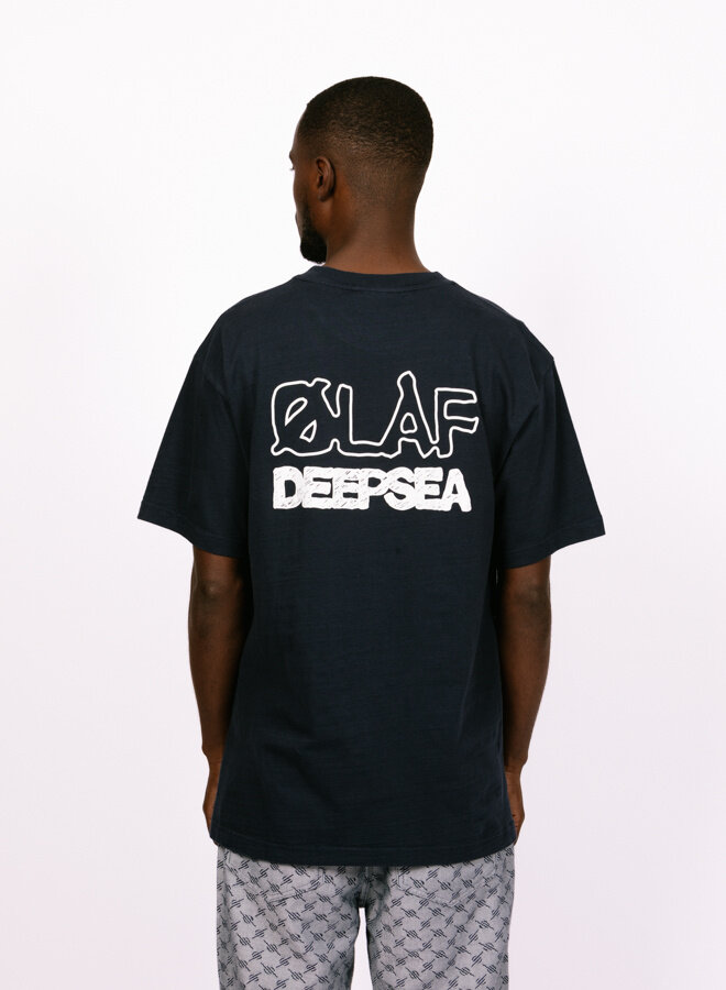 Olaf Husein Deep Sea Tee Navy GRAIL