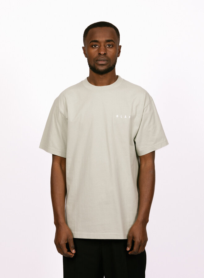 Pixelated Face Tee Pale Green