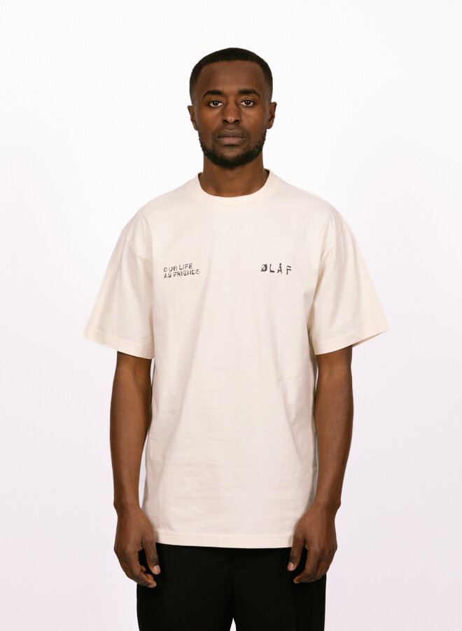 Dual Logo Tee Off White