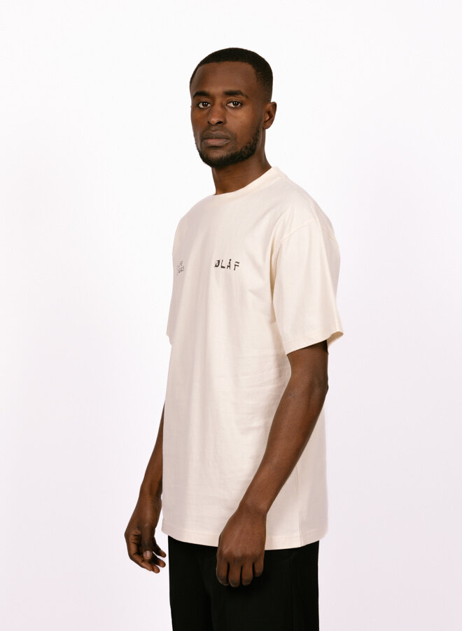 Dual Logo Tee Off White