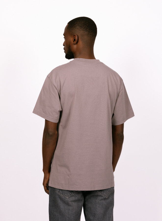 Dual Logo Tee Stone Grey