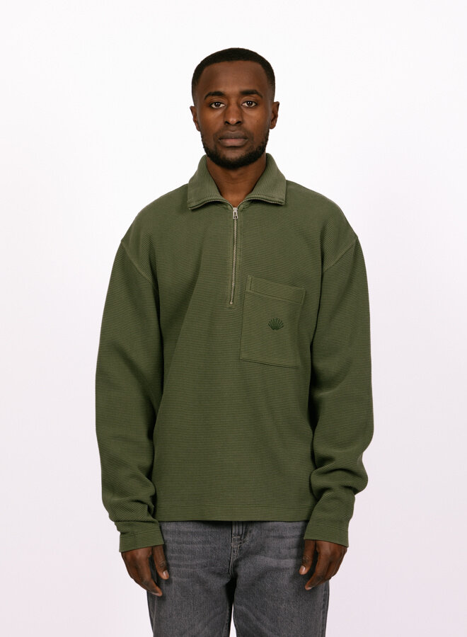 Tide Half Zip Forest Green