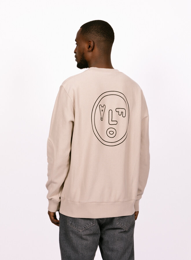 Face Crewneck Cement