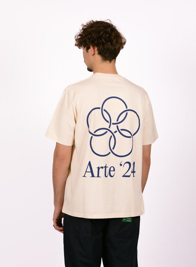 Arte Teo Back Rings T-shirt Cream