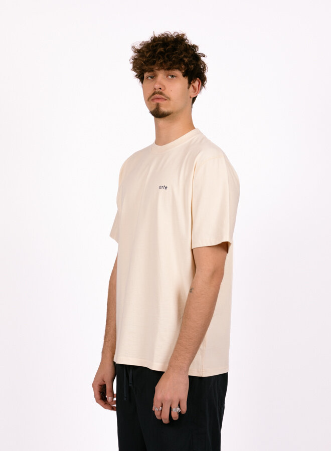 Teo Back Rings T-shirt Cream