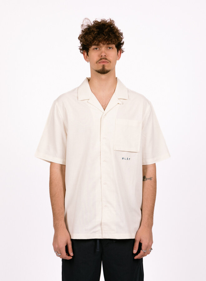 Cotton Linen SS Shirt Bone