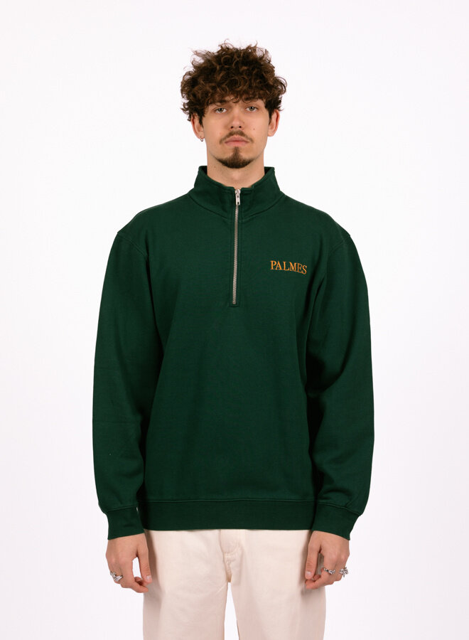 Stumble Zip Sweatshirt Dark Green