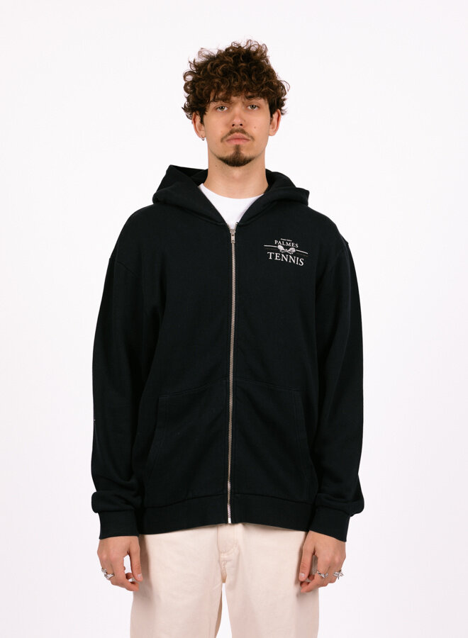 Vichi Zip Hooded Sweatshirt Navy