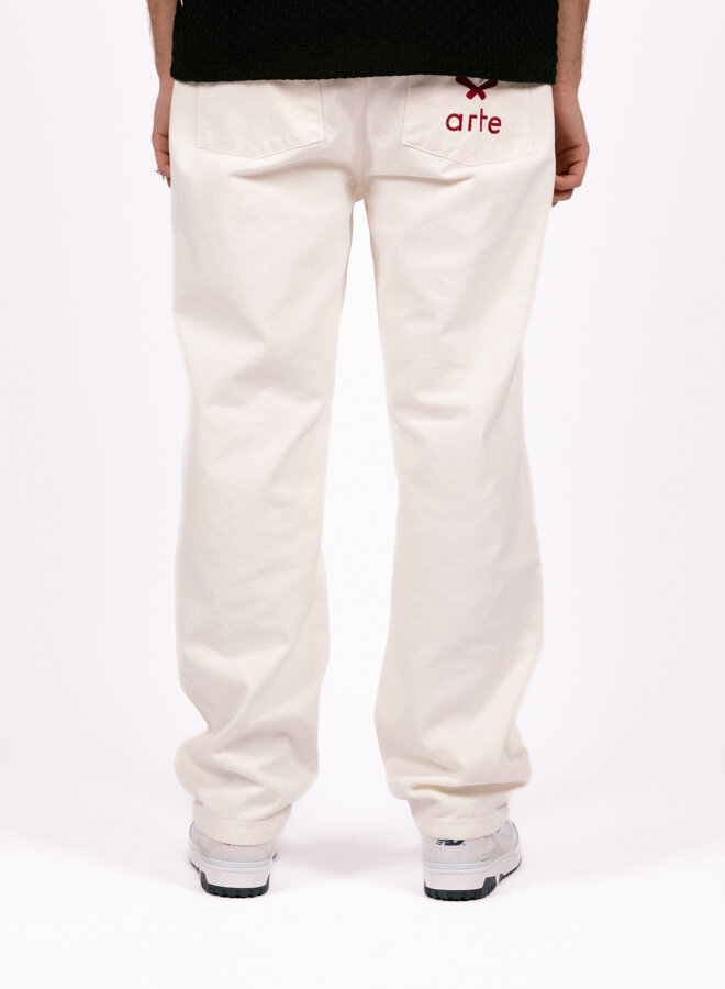 Poage Back Heart Pants Cream