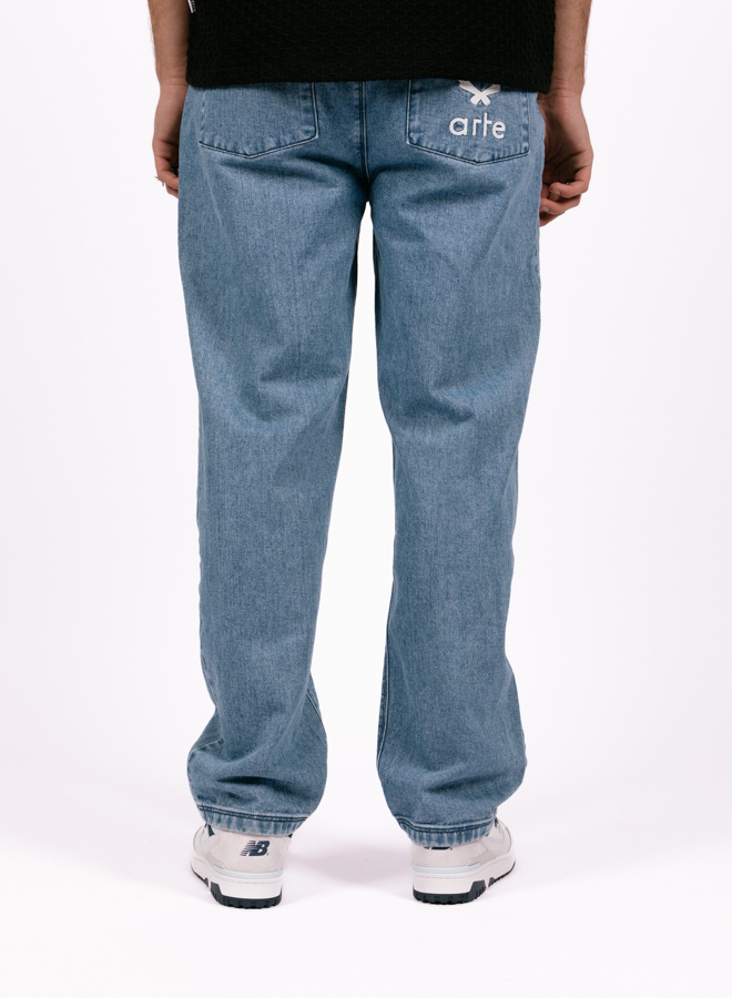 Arte Antwerp Poage Back Heart Pants Denim - GRAIL