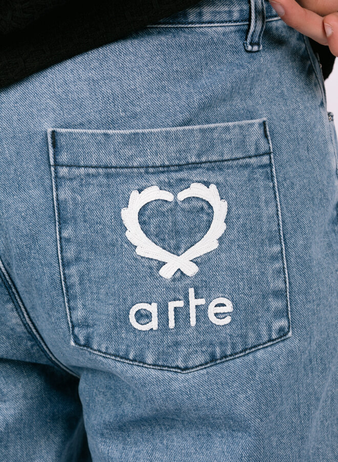 Poage Back Heart Pants Denim