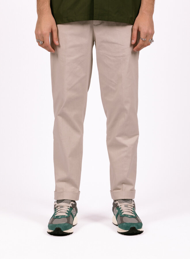 Slim Cotton Trouser Light Grey