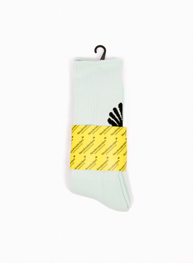 Logo Socks Bleached Aqua