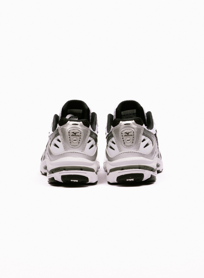 Mizuno Wave Rider 10 White Silver Black - GRAIL Mizuno Wave Rider 10 White Silver Black - GRAIL