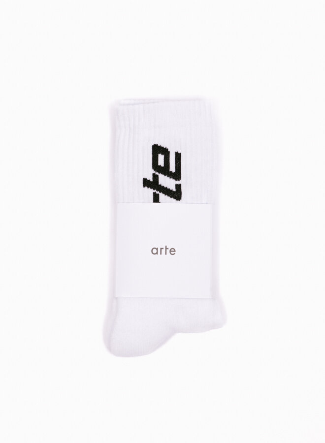 Arte Vertical Socks White