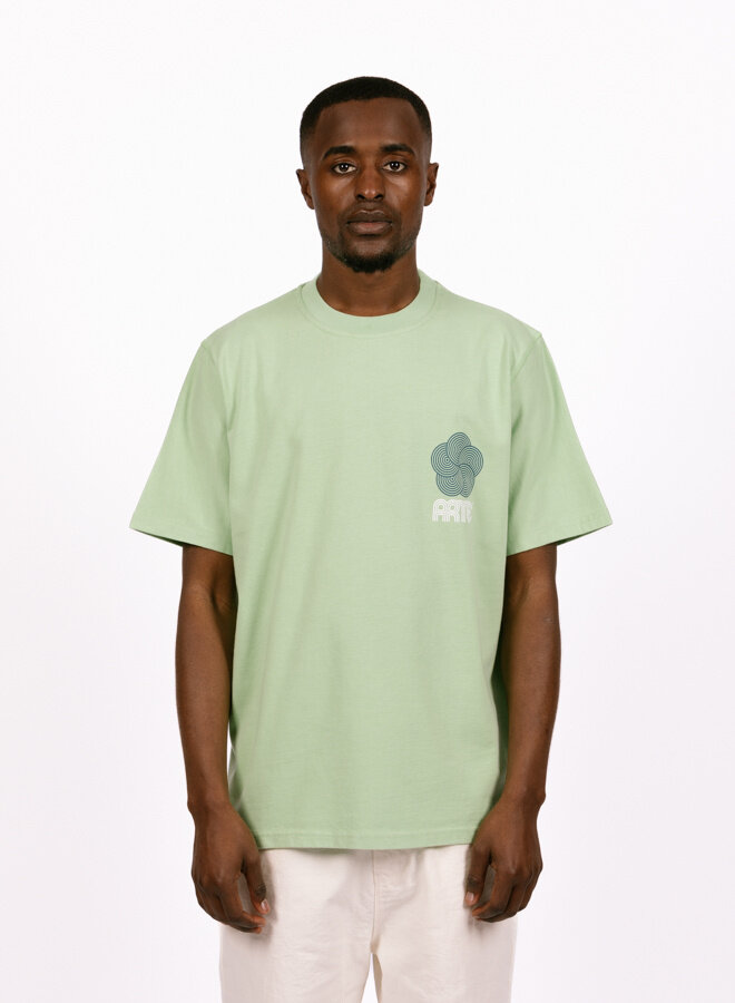 Teo Circle Flower T-shirt Green
