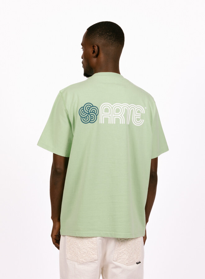 Teo Circle Flower T-shirt Green