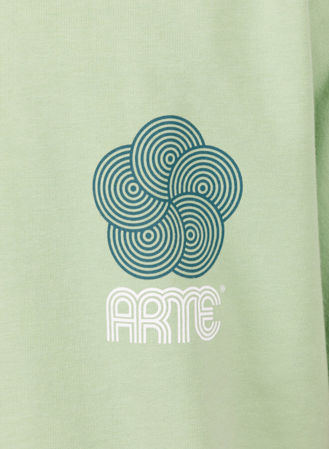 Teo Circle Flower T-shirt Green