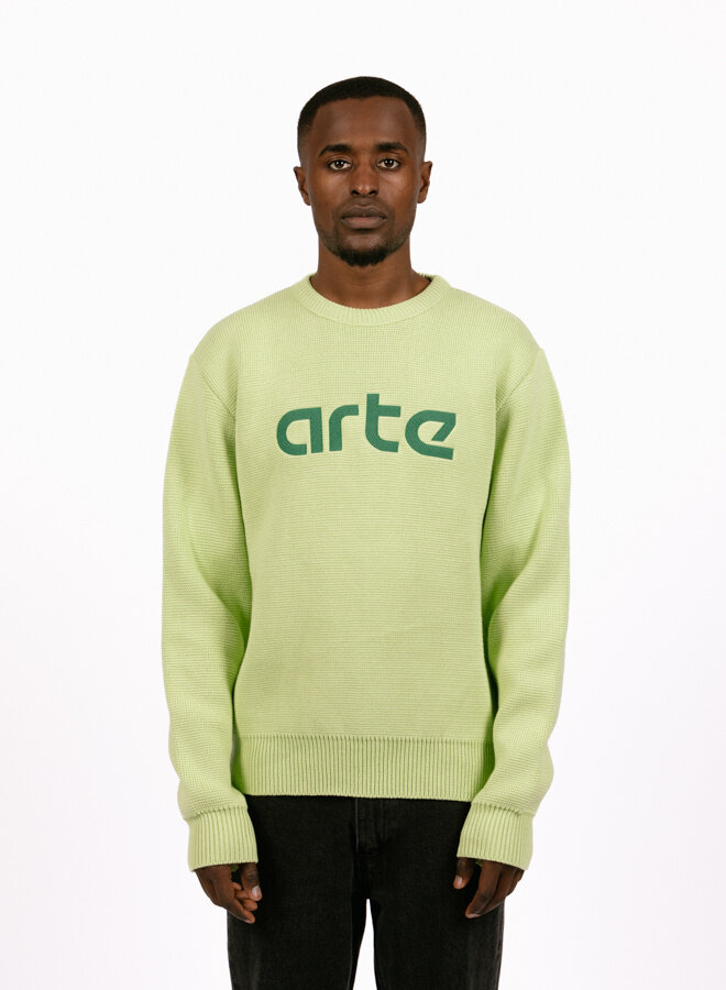 Arte Antwerp Kris Logo Sweater Light Green