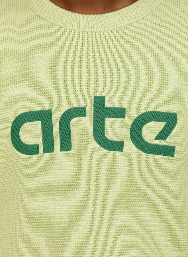 Arte Antwerp Kris Logo Sweater Light Green