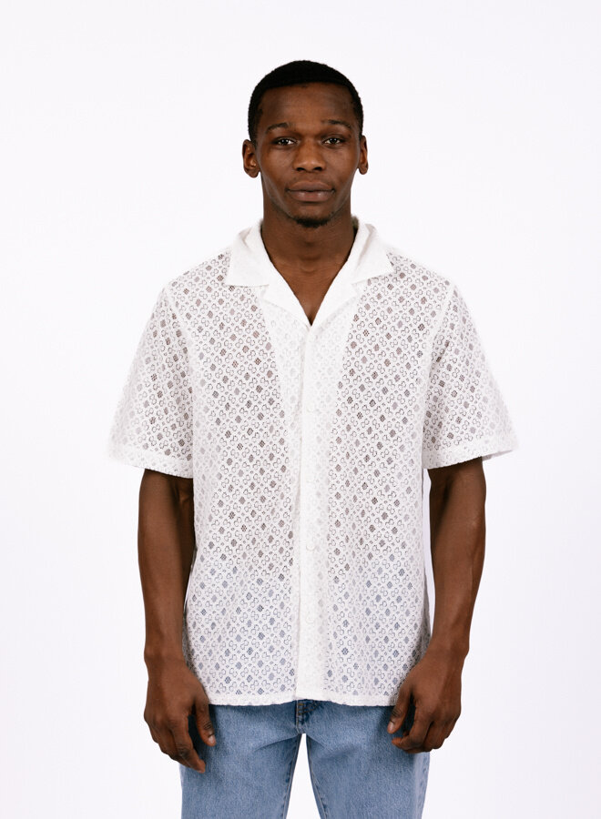 Didcot Shirt Corded Lace White