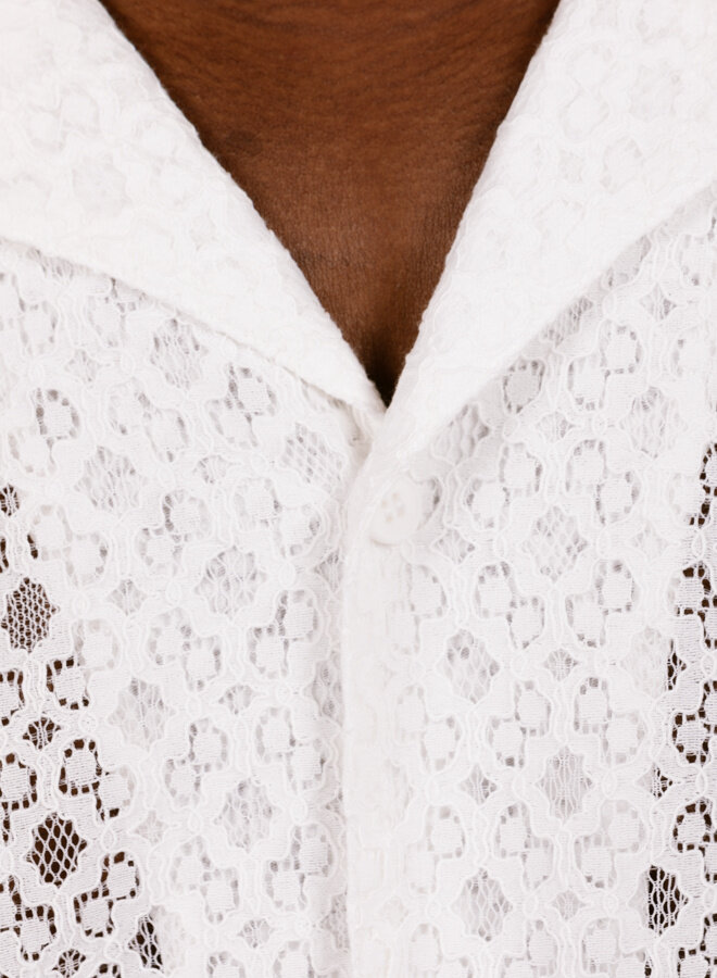 Didcot Shirt Corded Lace White