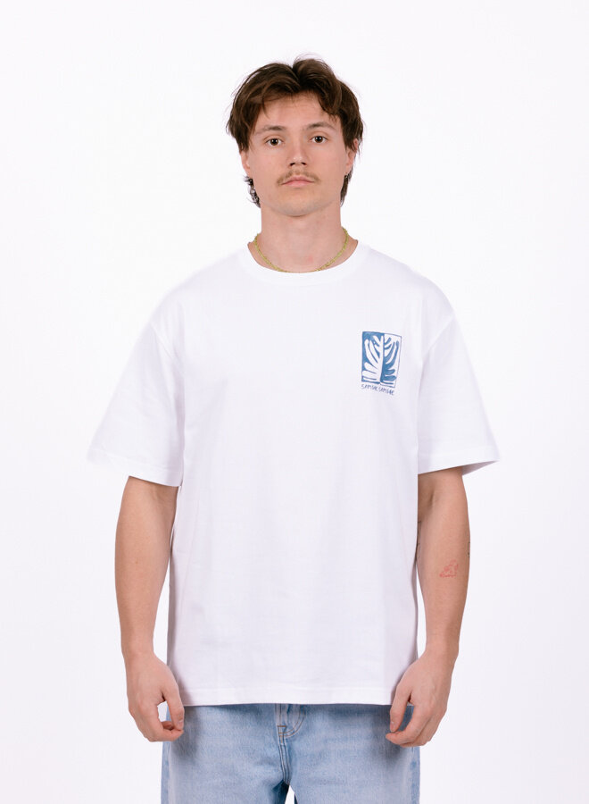 Sawind Uni T-shirt 11725 White Earth Beat