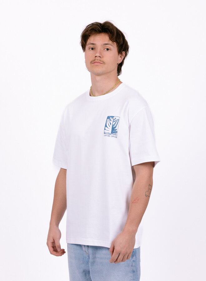 Sawind Uni T-shirt 11725 White Earth Beat