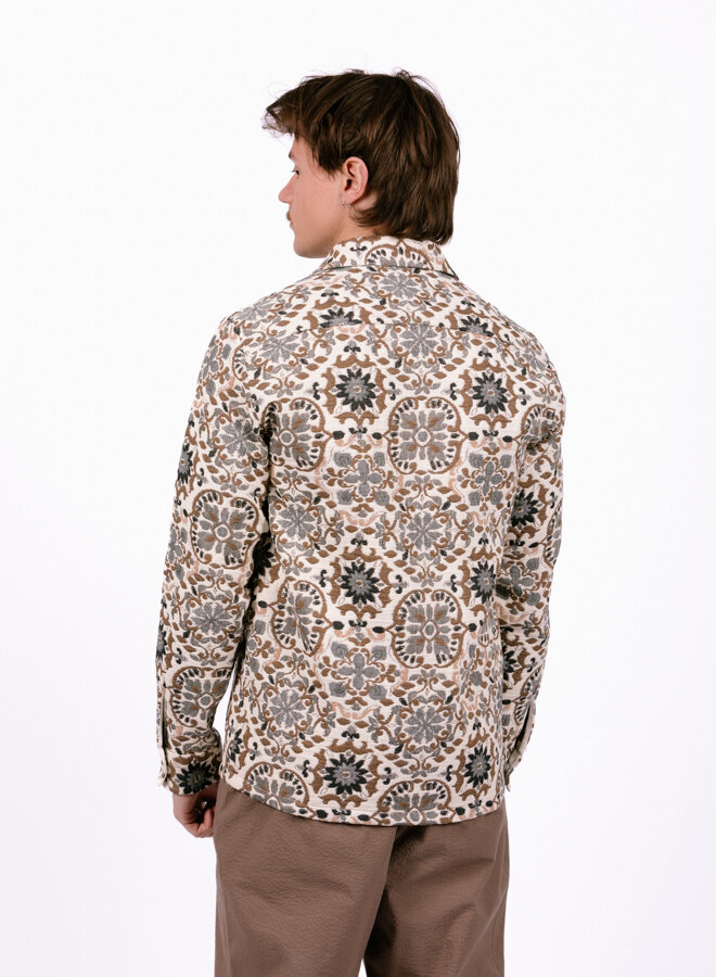 Iggy Jacket Beige Mosaic Quilt