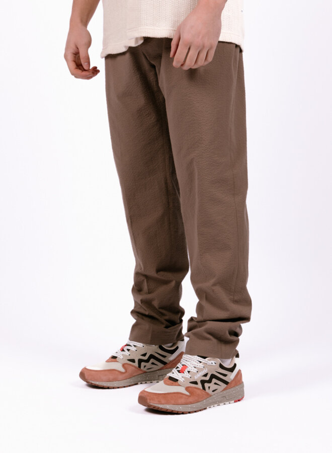 Campbell Trousers Taupe Seersucker