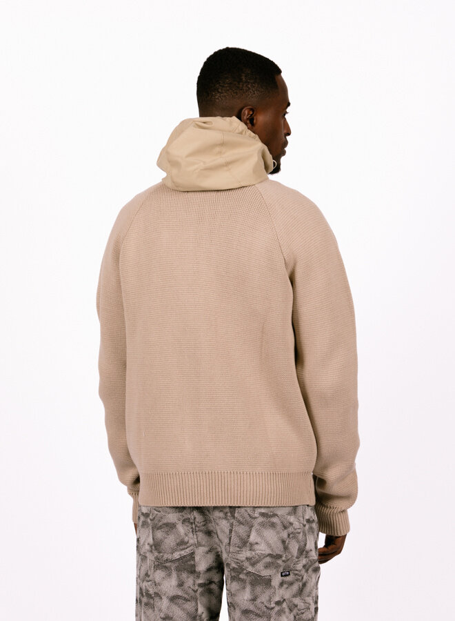 Kole Knit Hoodie Cream