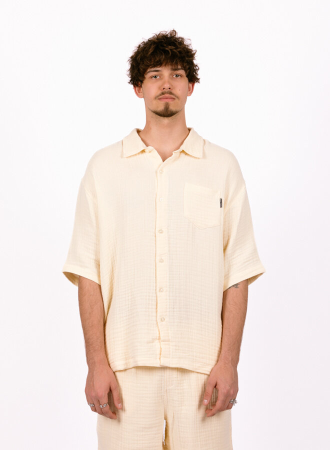 Icing Yellow Enzi Seersucker Shirt