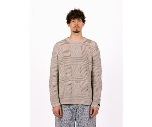 Daily Paper Moonstruck Grey Zuberi Crochet Longsleeve GRAIL