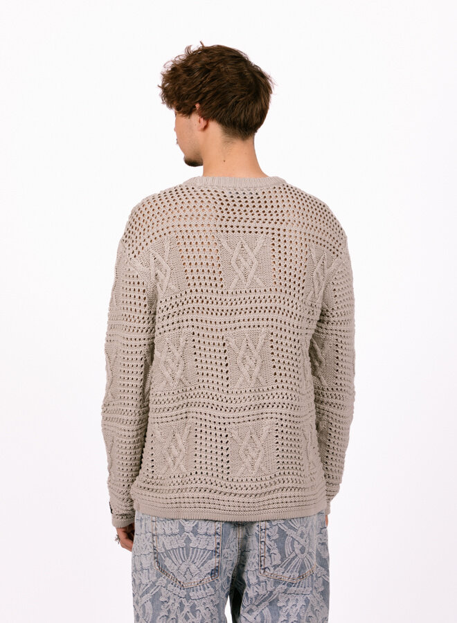 Moonstruck Grey Zuberi Crochet Longsleeve