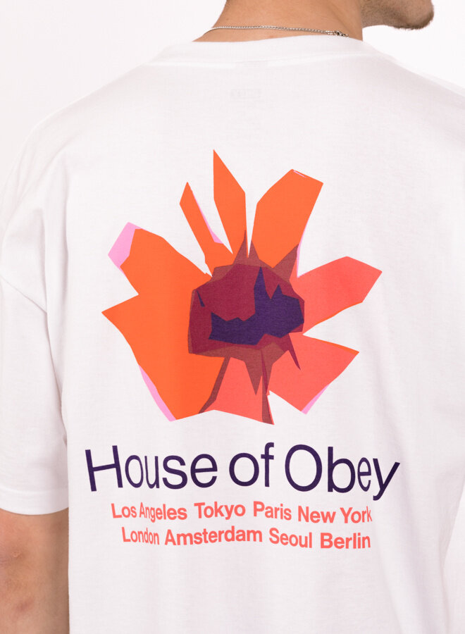 House of Obey Floral Classic T-shirt White