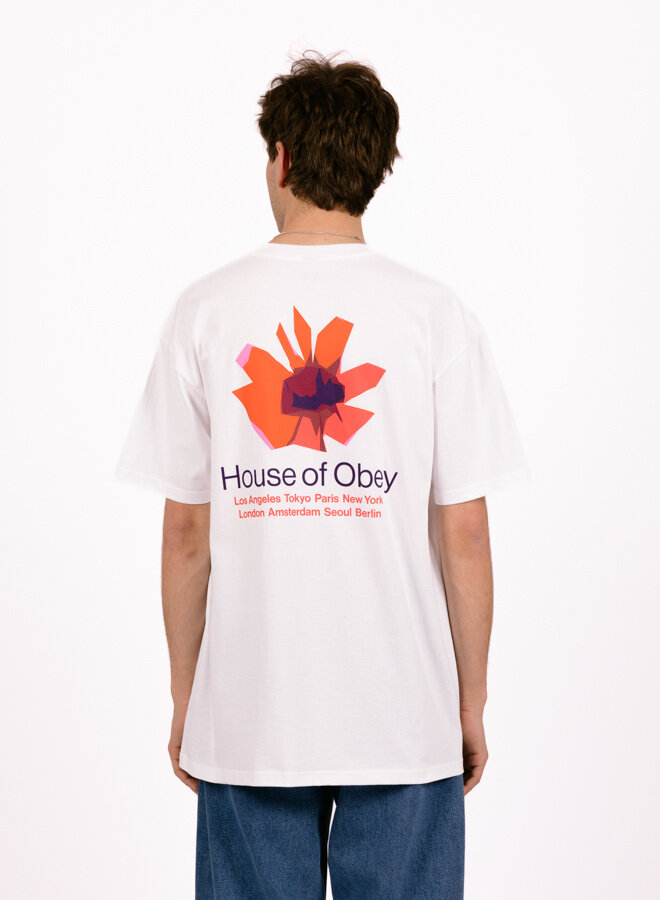 House of Obey Floral Classic T-shirt White