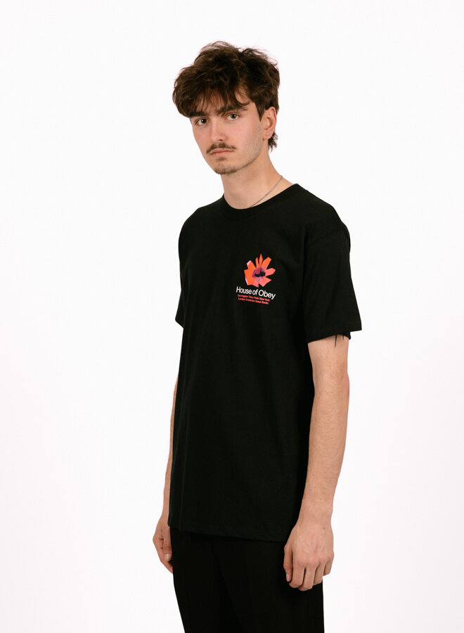 House of Obey Floral Classic T-shirt Black