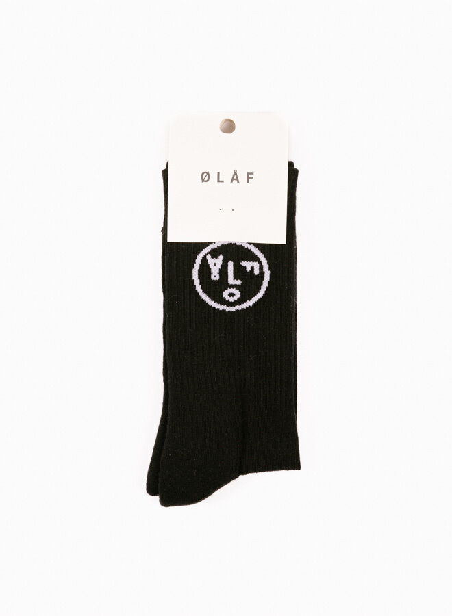 Face Socks Black