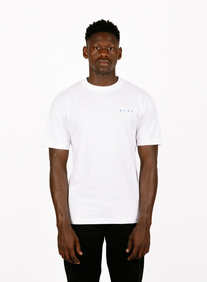 Scribble Face Tee Optical White