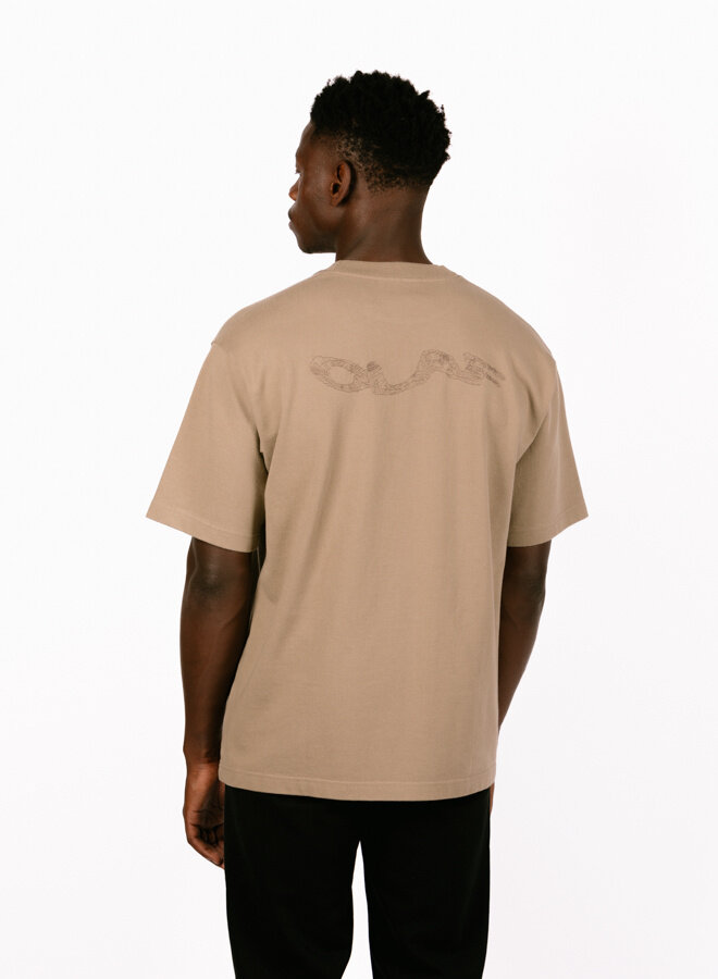 Wavy Drift Embro Tee Cedar