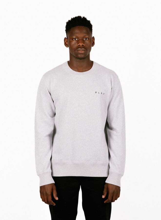 Scribble Face Crewneck Heather Grey