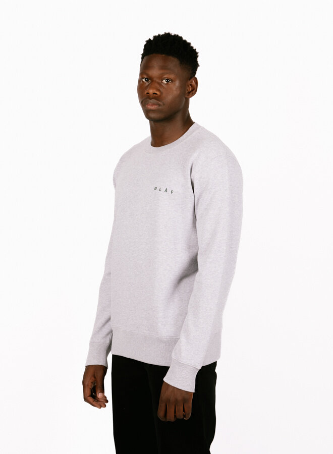 Scribble Face Crewneck Heather Grey