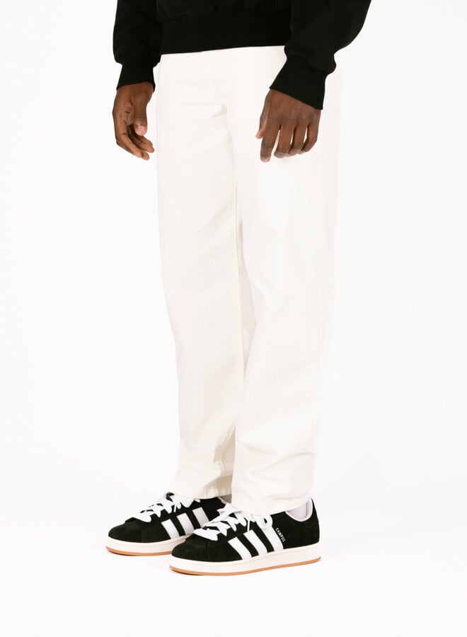 Embroidery Pocket Pants Cream