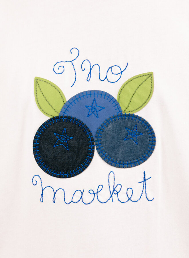 Fruit Applique Tee White Alyssum