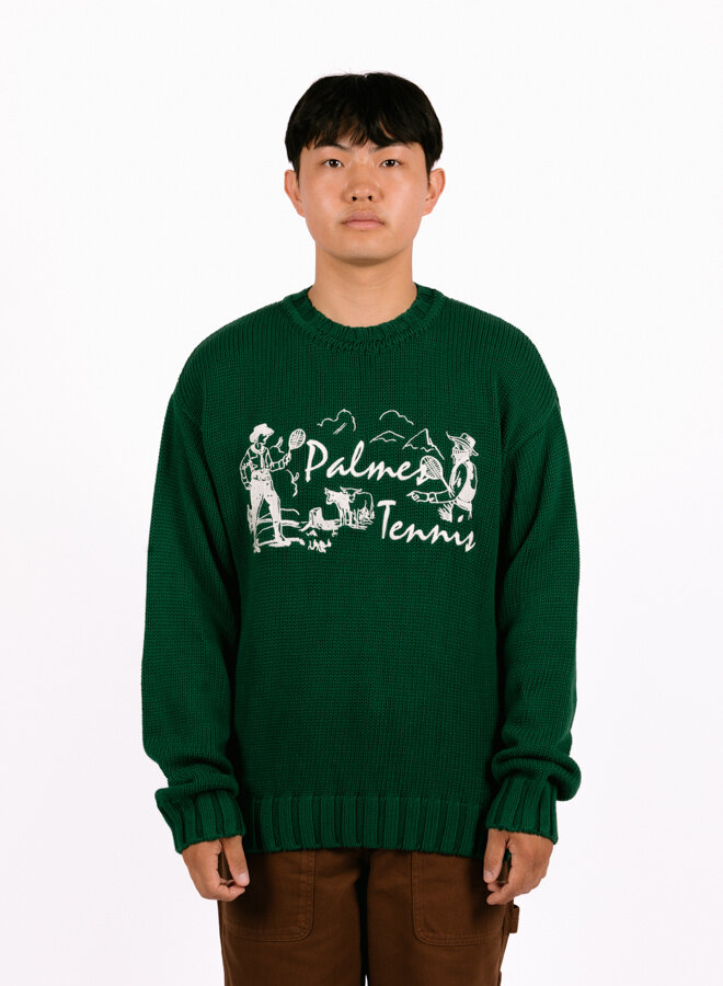 Dustup Knitted Sweater Dark Green