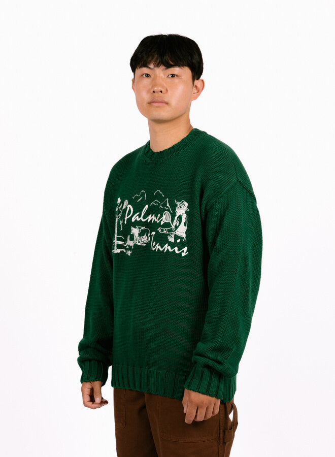 Dustup Knitted Sweater Dark Green