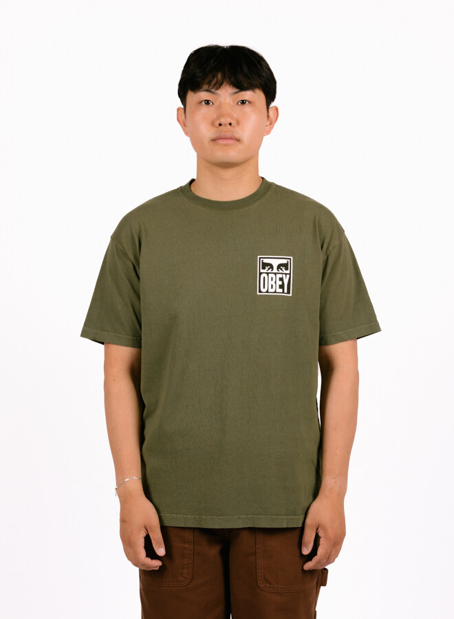 Eyes Icon II Heavyweight T-shirt Moss Green