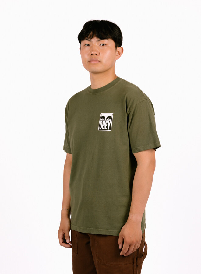 Eyes Icon II Heavyweight T-shirt Moss Green