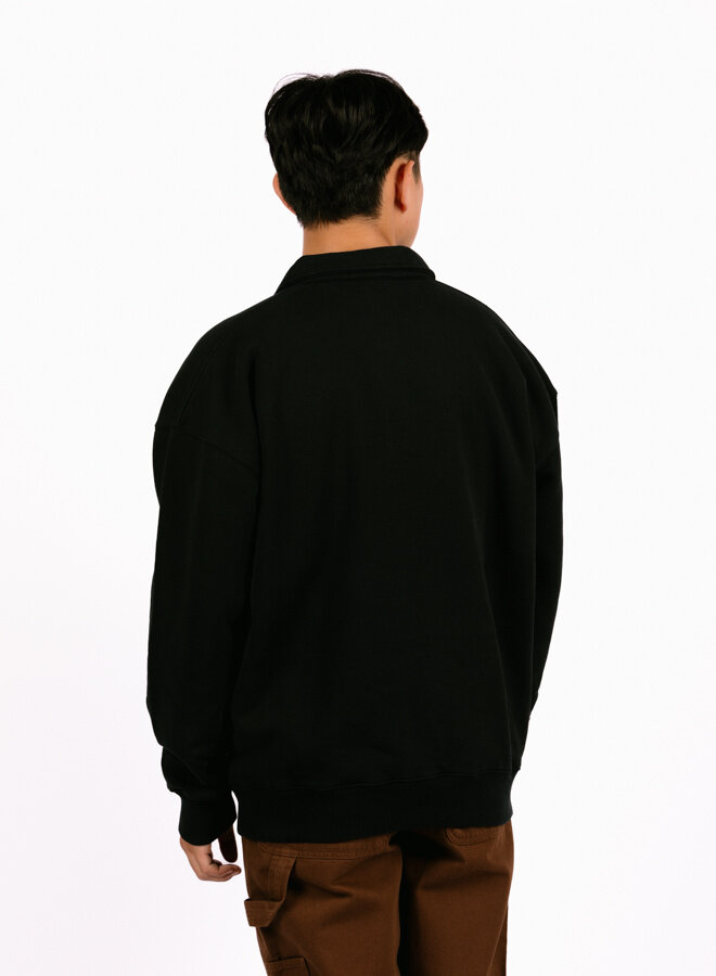 Oversized Polo Zwart